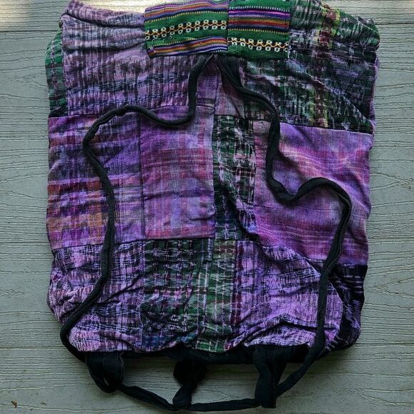 BOHO HIPPIE BACKPACK BAG HANDMADE - Picture 6 of 12